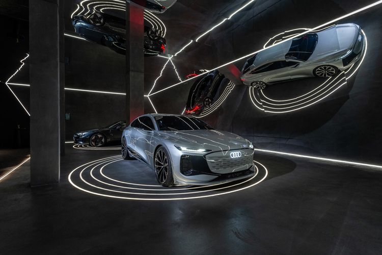 Audi A6 e-tron concept na Semana de Design de Milão